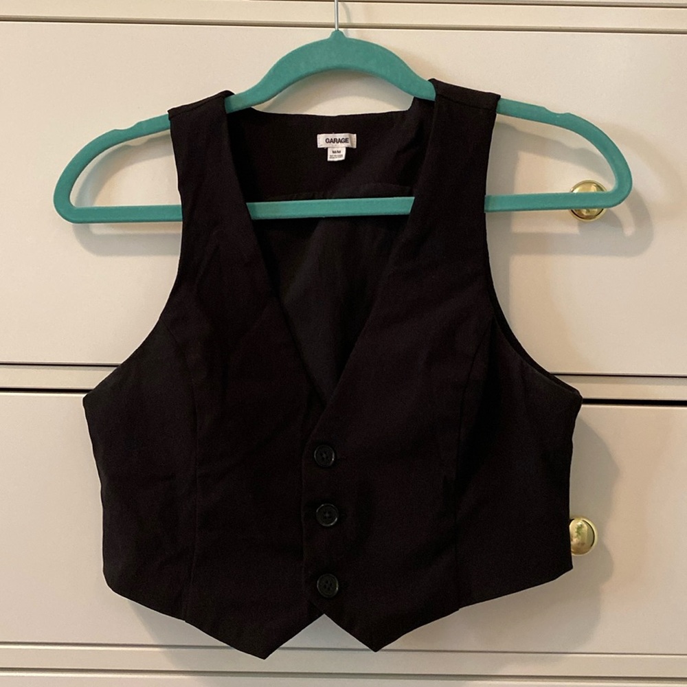 Cropped Suit Vest